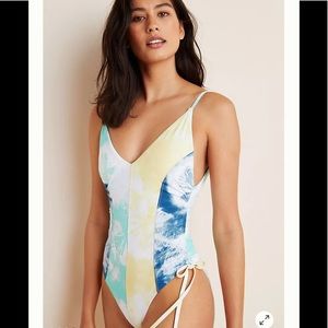 Anthropologie Red Carter Blondie Tie Dye one piece